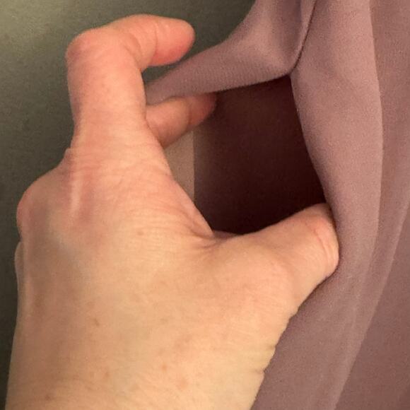 Birdy Grey Jane Convertible‎ Bridesmaid Chiffon Dress w/Slit Dark Mauve M (6-8) - Picture 12 of 15